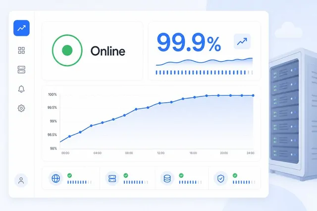 Uptime 99.9% garantat