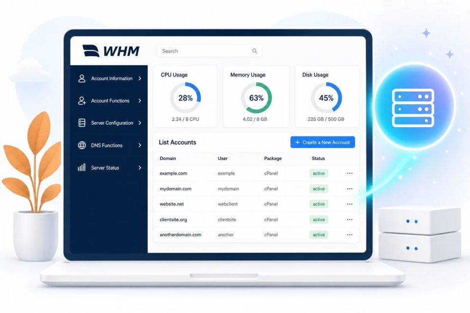 Reseller hosting HOSTGATE — WHM și cPanel