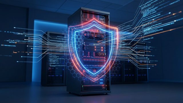 Reprezentare conceptuală a securității serverului împotriva atacurilor de tip shell injectat în codul PHP